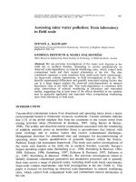 Assessing mine water pollution: from laboratory to field scale potx