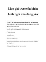 Làm giá treo chìa khóa hình ngôi nhà đáng yêu potx