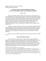 Economic Analysis of the House Budget Resolution by the Center for Data Analysis at The Heritage Foundation pot