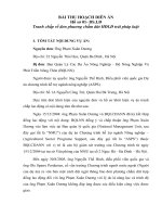 BÀI THU HOẠCH DIỄN ÁN Hồ sơ 01- DS.LĐ Tranh chấp về đơn phương chấm dứt HĐLĐ trái pháp luật