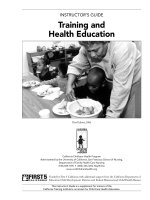 INSTRUCTOR’S GUIDE: Training and Health Education potx