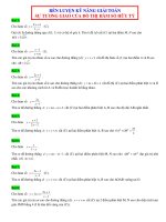 Rèn luyện kỹ năng giải toán sự tương giao của đồ thị hàm số hữu tỷ doc