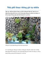 Nhà phố được thông gió tự nhiên ppt