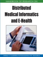 Handbook of Research on Distributed Medical Informatics and E-Health ppt