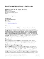 Hand-foot-and-mouth disease – An Overview pptx