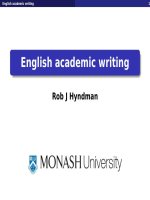 English academic writing by Rob J Hyndman pdf