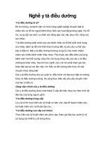 Nghề y tá điều dưỡng pdf