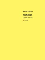 Masters in Design Animation Courses of Study ppt
