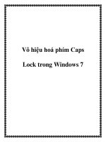 Vô hiệu hoá phím Caps Lock trong Windows 7 doc