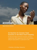 Six Questions for Consumer Goods Executives to Ask About Cloud Computing doc
