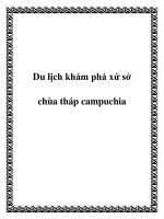 Du lịch khám phá xứ sở chùa tháp campuchia pot