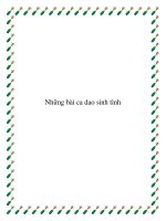 Những bài ca dao sinh tình ppt