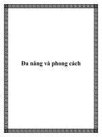 Đa năng và phong cách ppt
