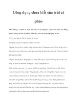 Công dụng chưa biết của trái cà pháo ppt