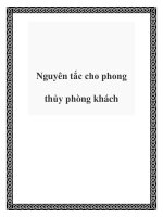 Nguyên tắc cho phong thủy phòng khách docx