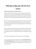 Thiết lập tự động thay đổi nền Start Screen pptx