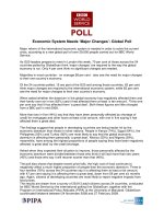Economic System Needs ‘Major Changes’: Global Poll ppt