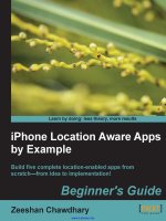 iPhone Location Aware Apps by Example Beginner''''s Guide pdf