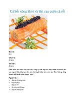 Cá hồi xông khói và thịt cua cuộn cà rốt potx