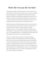 Thuốc diệt virut gây độc cho thận? pdf