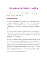 Lên Internet luyện thi trắc nghiệm doc