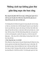 Những cách tạo không gian thư giãn lãng mạn cho ban công potx