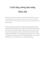 Cách tăng cường khả năng kiếm tiền pot