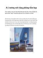 8 ý tưởng nới rộng phòng tắm hẹp ppt