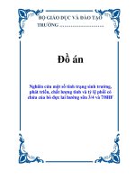 Đồ án: Nghiên cứu một số tính trạng sinh trưởng, phát triển, chất lượng tinh và tỷ lệ phối có chửa của bò đực lai hướng sữa 3/4 và 7/8HF docx