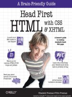 head first html with css xhtml