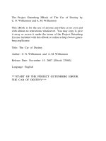 The Project Gutenberg EBook of The Car of Destiny by C. N. Williamson and A. M. Williamson pot