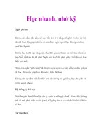 Học nhanh, nhớ kỹ docx