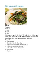 Phở xào thịt bò cần tây docx