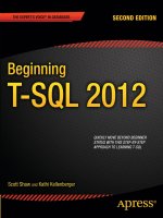 Beginning T-SQL 2012 pptx