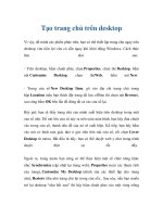 Tạo trang chủ trên desktop ppt