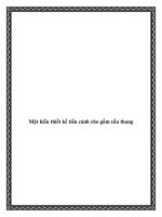 Một kiểu thiết kế tiểu cảnh cho gầm cầu thang potx