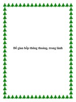 Để gian bếp thông thoáng, trong lành docx