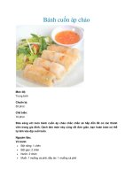 Bánh cuốn áp chảo pptx