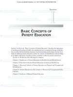 BASIC CONCEPTS OF PATIENT EDUCATION potx