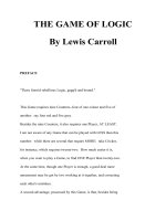 THE GAME OF LOGIC By Lewis CarrollPREFACE doc