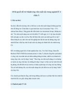 10 bí quyết để trở thành ứng viên xuất sắc trong ngành IT ở châu Á docx