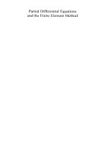 partial differential equations and the finite element method - pave1 solin