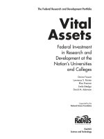 Vital Assets - Federal Investment in Research and Development at the Nation’s Universities and Colleges potx
