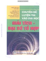 Chuyên đề luyện thi vào ĐH môn giải tích và đại số doc