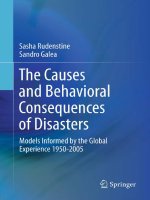 The Causes and Behavioral Consequences of Disasters pot