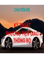 CHUYÊN đề kỹ THUẬT GIAO THÔNG bộ