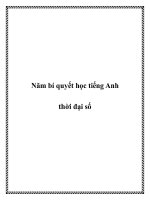 Năm bí quyết học tiếng Anh thời đại số pptx