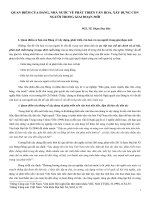 Phát triên văn hóa và xây dựng con người của Đảng ta