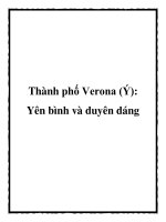 Thành phố Verona (Ý): Yên bình và duyên dáng pdf