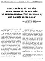 Báo cáo khoa học:Bước chuẩn bị rất cơ bản trong văn kiện Đảng doc